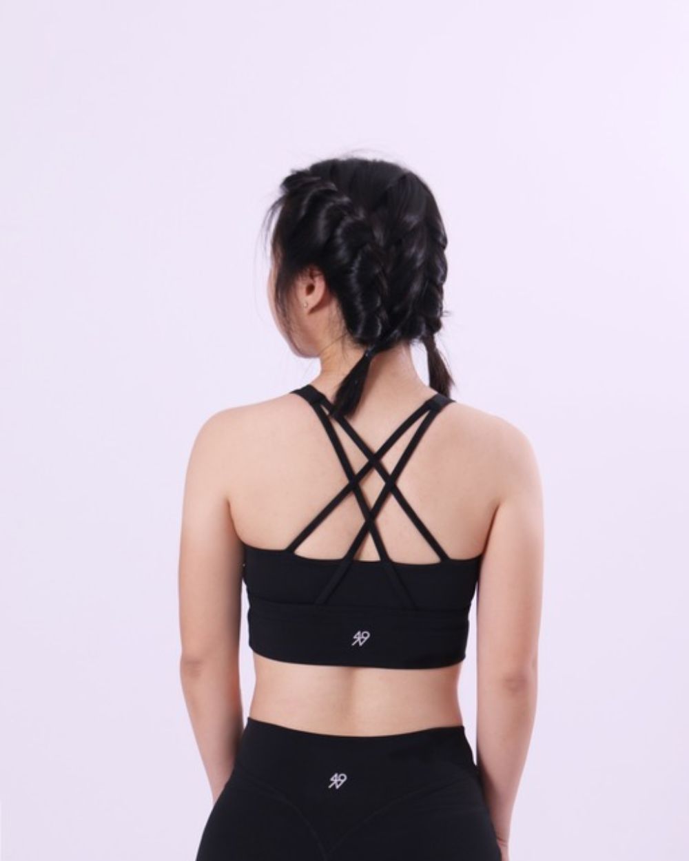 criss cross sports bra (sesame)